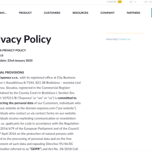 Website Privacy Policy Templates