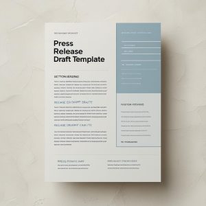 Press Release Draft Templates