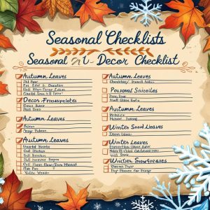 Seasonal Decor Checklists